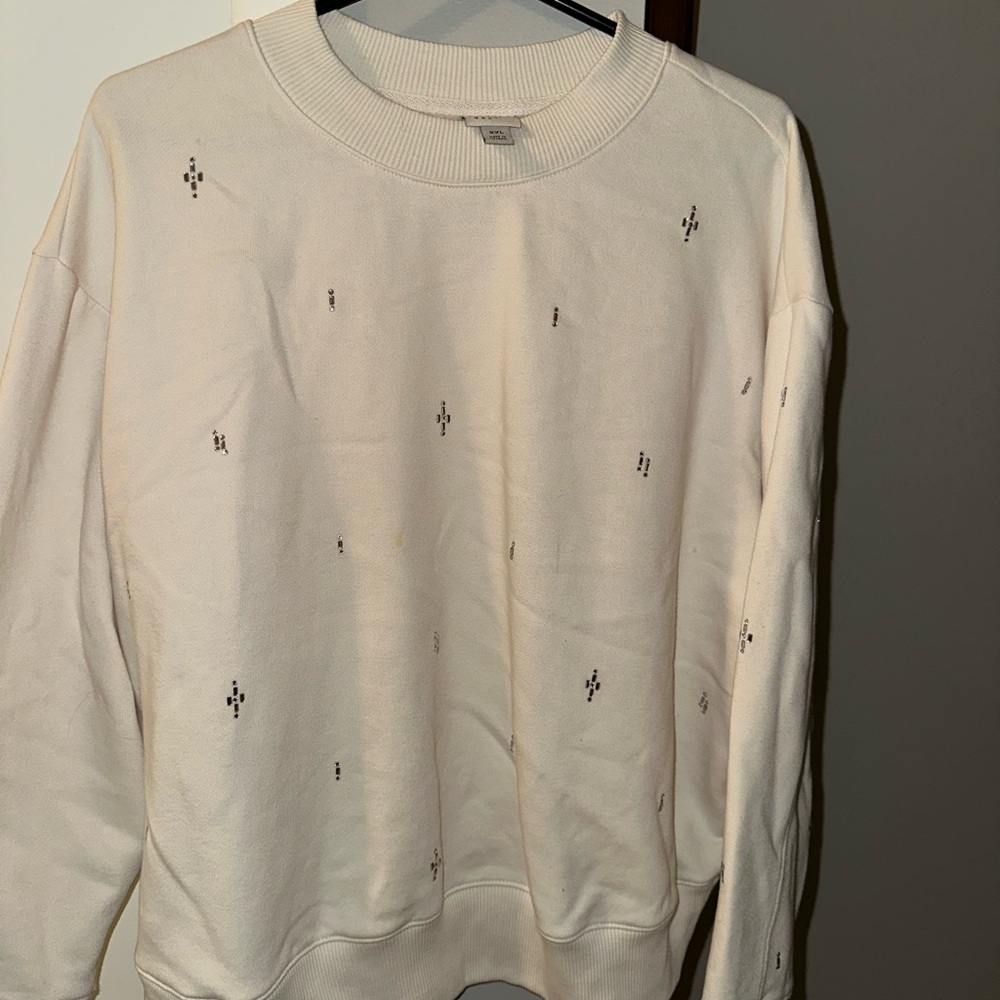 a new day Cream Crewneck Sweatshirt